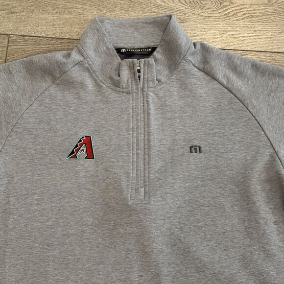 Travis Mathew MLB Arizona Diamondbacks Golf Sweater Pullover Mens Medium Grey - Picture 1 of 9